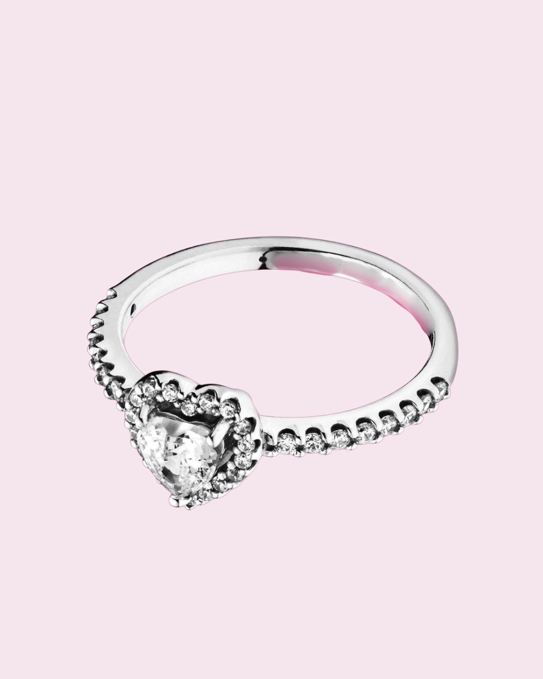 Silver Heart Shaped Ring