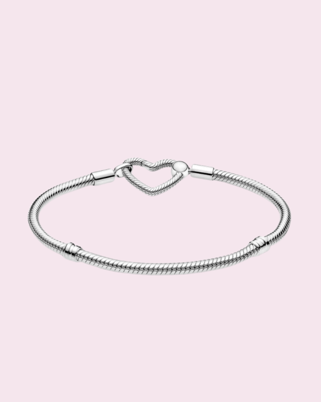 Heart Shaped Clasp Charm Bracelet