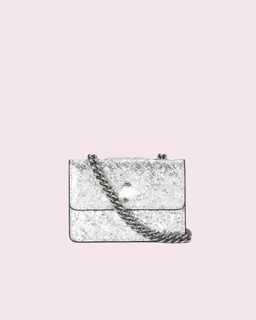 Mini Silver Crossbody Bag