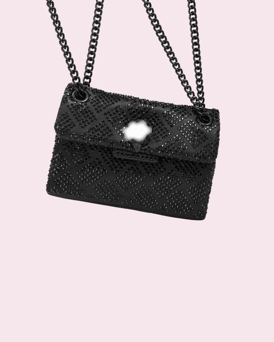 Black Jeweled Crossbody Bag
