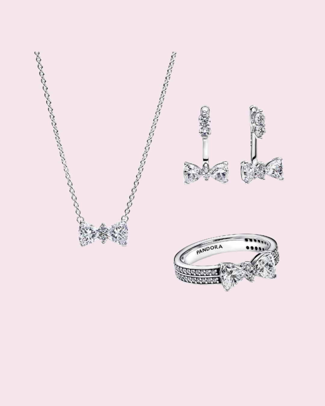 Silver Bow Gift Set